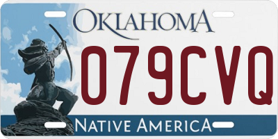 OK license plate 079CVQ