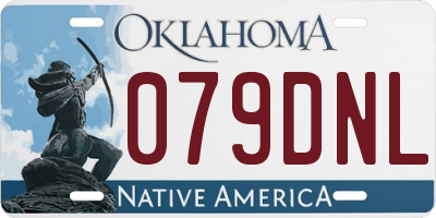 OK license plate 079DNL