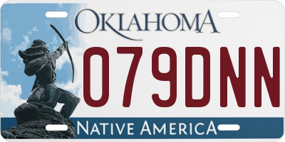 OK license plate 079DNN