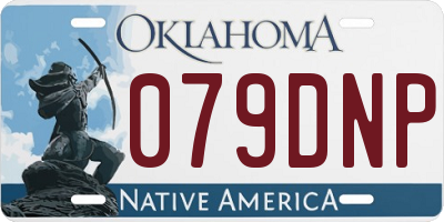 OK license plate 079DNP