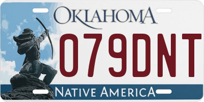 OK license plate 079DNT