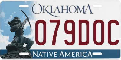 OK license plate 079DOC