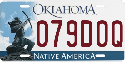 OK license plate 079DOQ