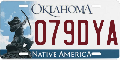OK license plate 079DYA