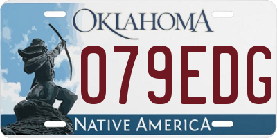 OK license plate 079EDG