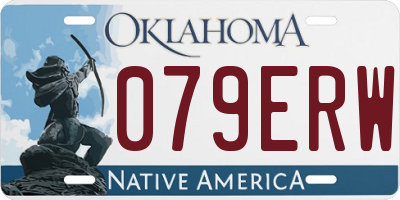 OK license plate 079ERW