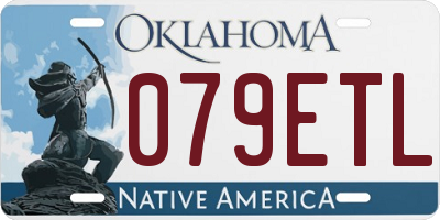 OK license plate 079ETL