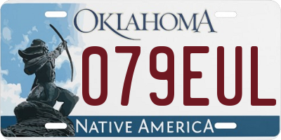 OK license plate 079EUL