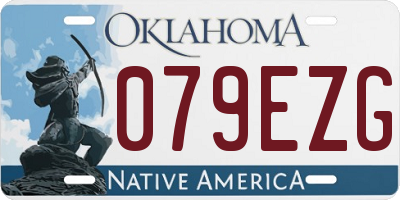 OK license plate 079EZG