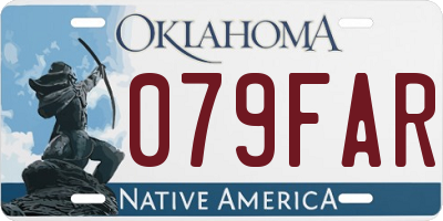 OK license plate 079FAR
