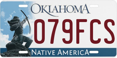 OK license plate 079FCS