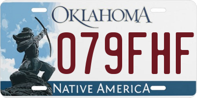 OK license plate 079FHF