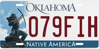 OK license plate 079FIH