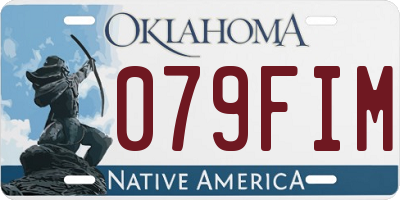 OK license plate 079FIM