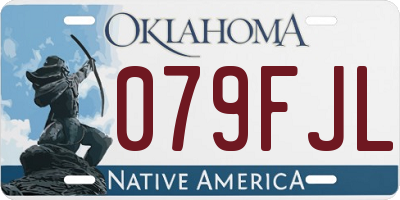 OK license plate 079FJL