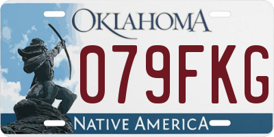 OK license plate 079FKG