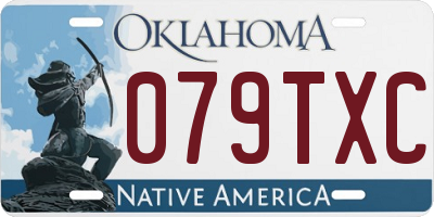 OK license plate 079TXC
