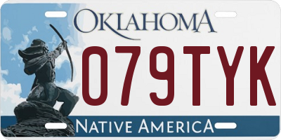 OK license plate 079TYK