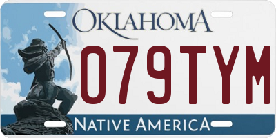 OK license plate 079TYM