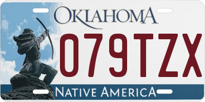 OK license plate 079TZX
