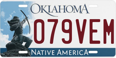 OK license plate 079VEM
