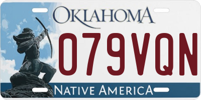 OK license plate 079VQN