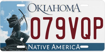OK license plate 079VQP