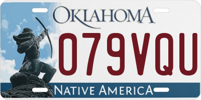 OK license plate 079VQU