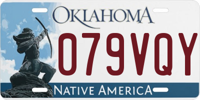 OK license plate 079VQY