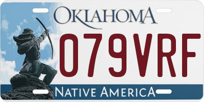 OK license plate 079VRF