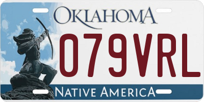 OK license plate 079VRL