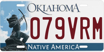 OK license plate 079VRM