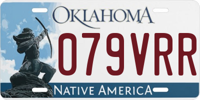 OK license plate 079VRR