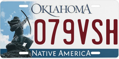 OK license plate 079VSH
