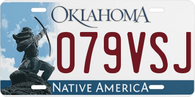 OK license plate 079VSJ