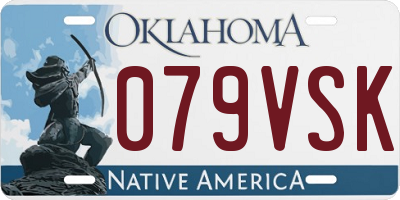 OK license plate 079VSK