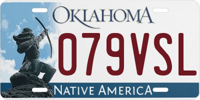 OK license plate 079VSL