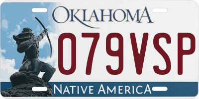 OK license plate 079VSP