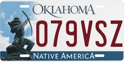 OK license plate 079VSZ