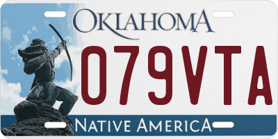 OK license plate 079VTA