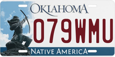 OK license plate 079WMU