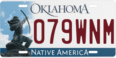 OK license plate 079WNM