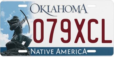 OK license plate 079XCL