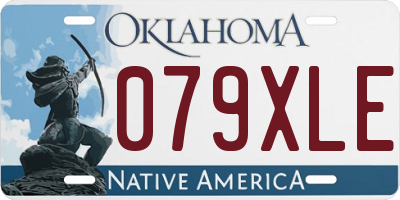 OK license plate 079XLE