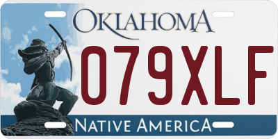 OK license plate 079XLF