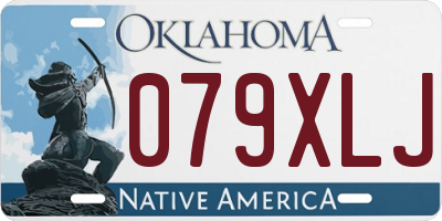 OK license plate 079XLJ