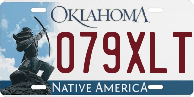 OK license plate 079XLT