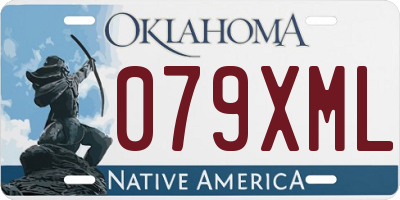 OK license plate 079XML