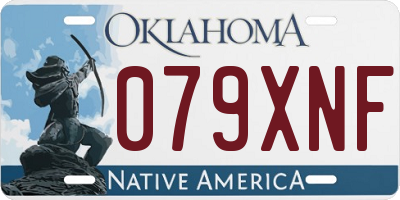 OK license plate 079XNF