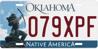 OK license plate 079XPF